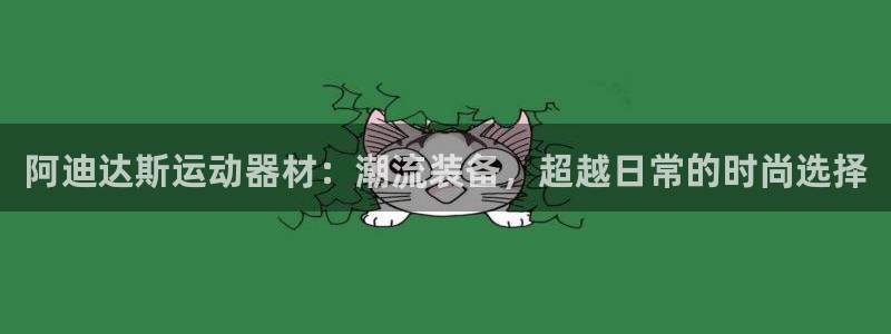 征途国际五金厂：阿迪达斯运动器材：潮流装备，超越日常